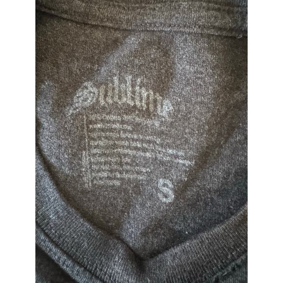 Sublime T-Shirt Women's Small Short sleeve Gray Print Sun Tee Cotton Blend - Picture 2 of 4